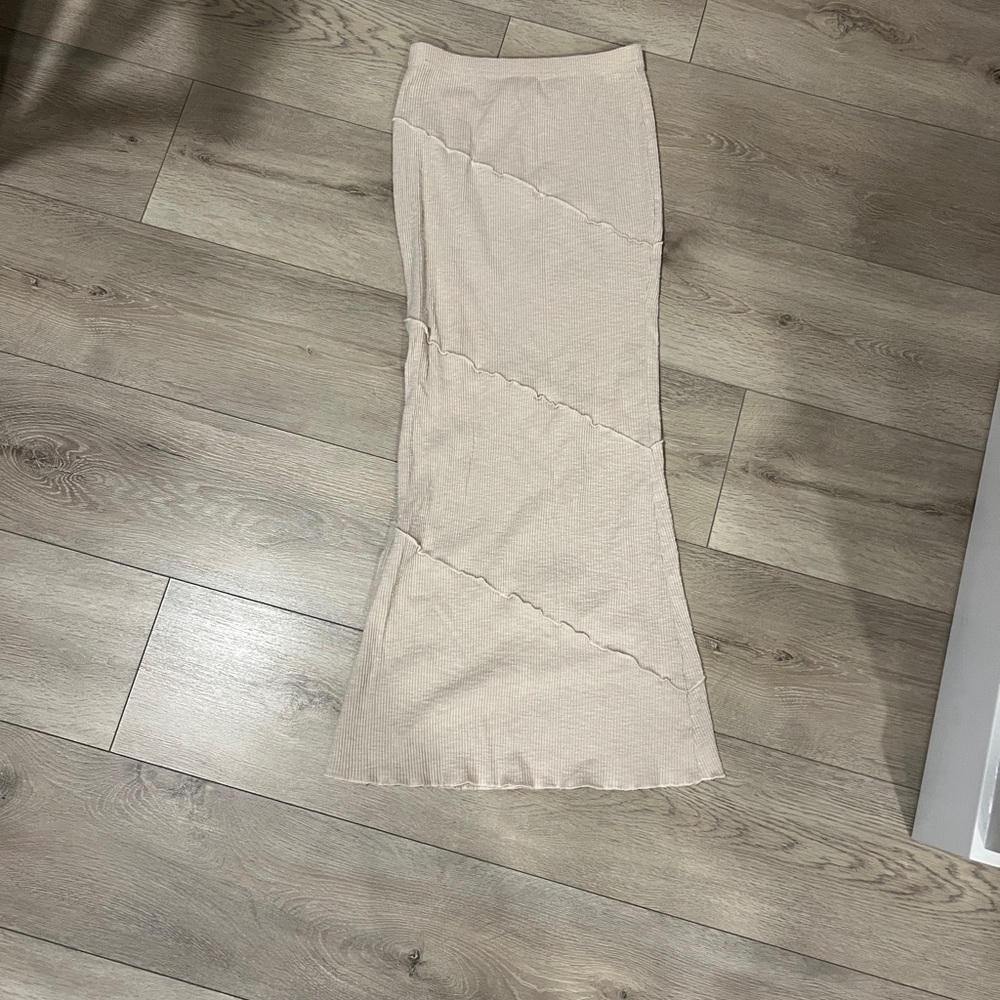 Princess Polly Beige Maxi Skirt